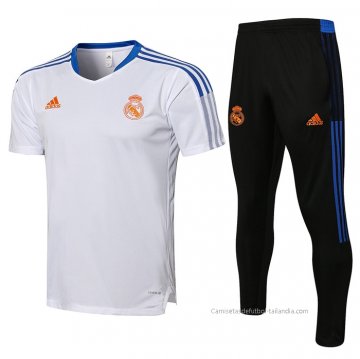 Chandal del Real Madrid Manga Corta 2021-2022 Blanco Chandal del Real Madrid Manga Corta 2021-2022 Blanco