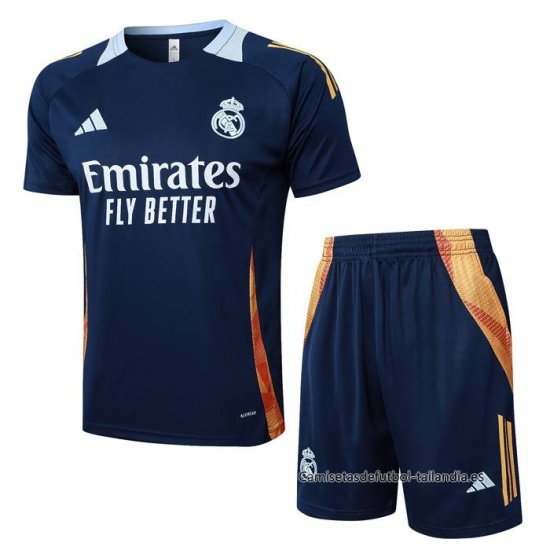 Chandal del Real Madrid Manga Corta 2024-2025 Azul - Pantalon Corto - Haga un click en la imagen para cerrar