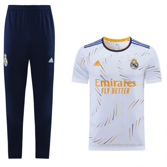Chandal del Real Madrid Manga Corta 2021-2022 Blanco - Haga un click en la imagen para cerrar