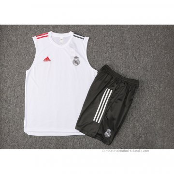 Chandal del Real Madrid Sin Mangas 2021-2022 Blanco