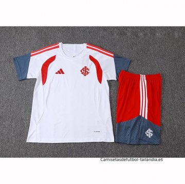 Chandal del SC Internacional Manga Corta 2026-2027 Blanco - Pantalon Corto