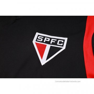 Chandal del Sao Paulo Sin Mangas 2023-2024 Negro