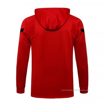 Chaqueta con Capucha del Atletico Madrid 2021-2022 Rojo
