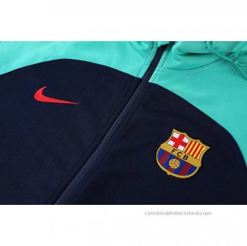 Chaqueta con Capucha del Barcelona 2022-2023 Verde y Azul