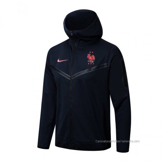 Chaqueta con Capucha del Francia 2022-2023 Azul - Haga un click en la imagen para cerrar
