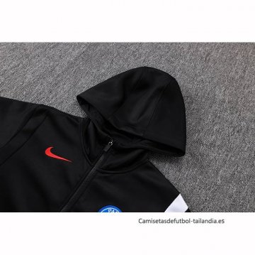 Chaqueta con Capucha del Napoli 2025-2026 Negro