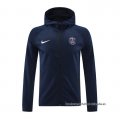 Chaqueta con Capucha del Paris Saint-Germain 2024-2025 Azul