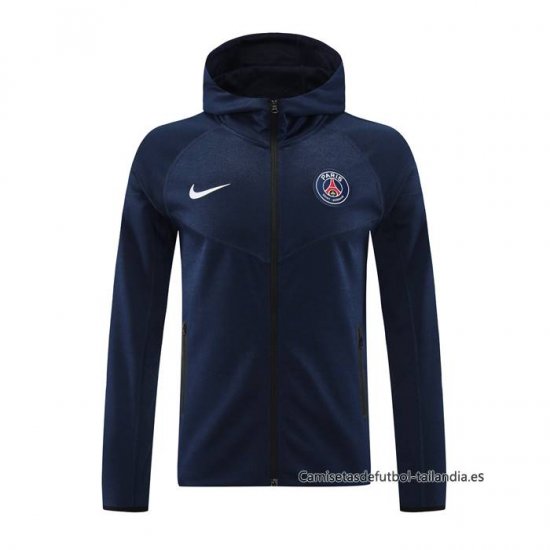 Chaqueta con Capucha del Paris Saint-Germain 2024-2025 Azul - Haga un click en la imagen para cerrar