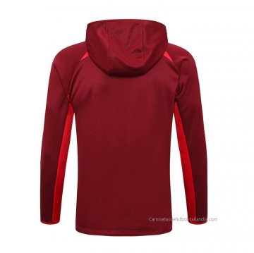 Chaqueta con Capucha del Portugal 2023-2024 Rojo