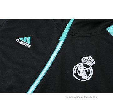 Chaqueta con Capucha del Real Madrid 2021-2022 Negro