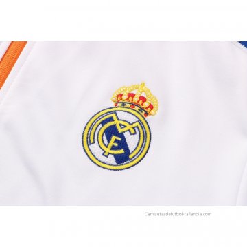 Chaqueta con Capucha del Real Madrid 2021-2022 Blanco