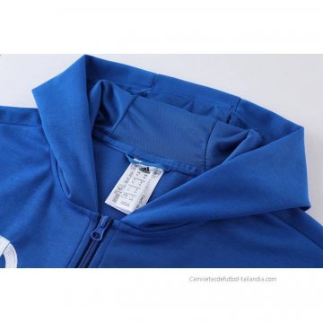 Chaqueta con Capucha del Real Madrid 2022-2023 Azul