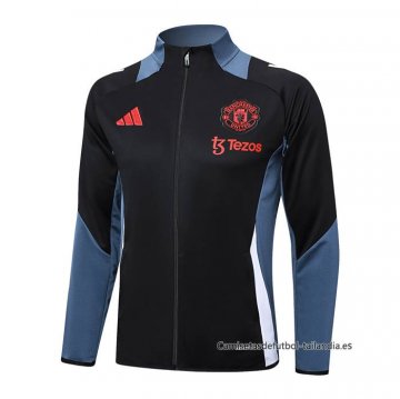 Chaqueta del Manchester United 2024-2025 Negro y Gris Chaqueta del Manchester United 2024-2025 Negro y Gris