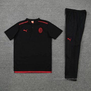 Conjunto Polo del AC Milan 2022-2023 Negro