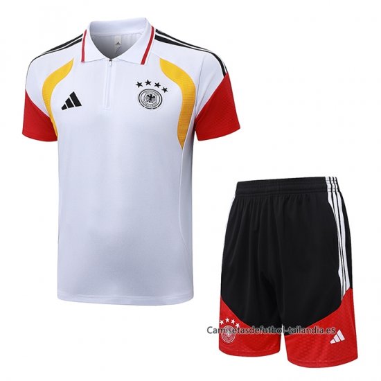 Conjunto Polo del Alemania 2026-2027 Blanco - Haga un click en la imagen para cerrar