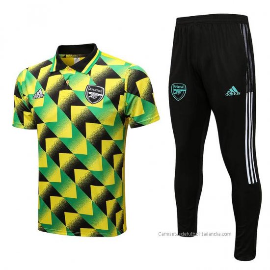 Conjunto Polo del Arsenal 2022-2023 Negro y Verde - Haga un click en la imagen para cerrar