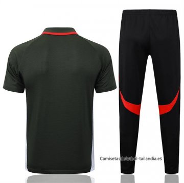 Conjunto Polo del Bayern Munich 2025-2026 Verde Oscuro