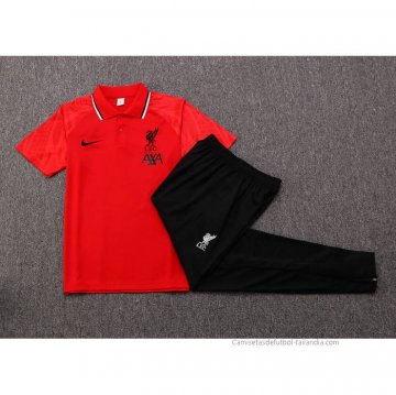 Conjunto Polo del Liverpool 2022-2023 Rojo