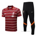 Conjunto Polo del Liverpool 2022-2023 Rojo