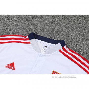 Conjunto Polo del Lyon 2022-2023 Blanco