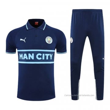 Conjunto Polo del Manchester City 2022-2023 Azul Marino Conjunto Polo del Manchester City 2022-2023 Azul Marino