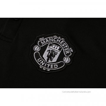 Conjunto Polo del Manchester United 2021-2022 Negro