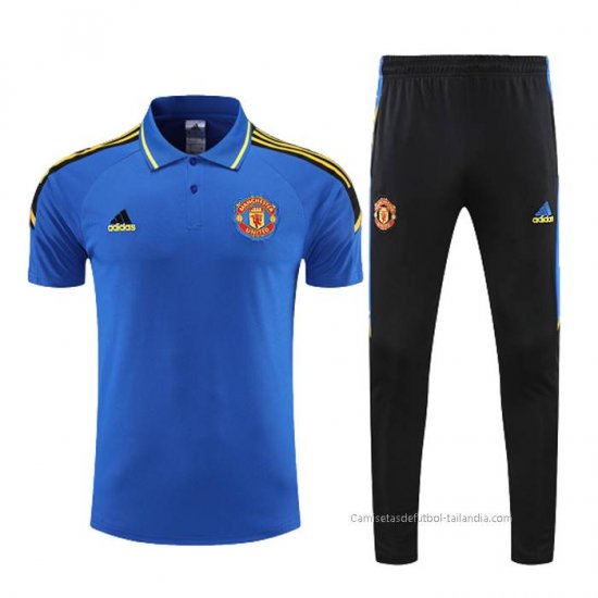 Conjunto Polo del Manchester United 2022-2023 Azul - Haga un click en la imagen para cerrar