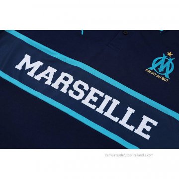 Conjunto Polo del Olympique Marsella 2022-2023 Azul Marino