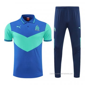 Conjunto Polo del Olympique Marsella 2022-2023 Azul y Verde Conjunto Polo del Olympique Marsella 2022-2023 Azul y Verde