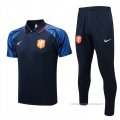 Conjunto Polo del Paises Bajos 2022-2023 Azul
