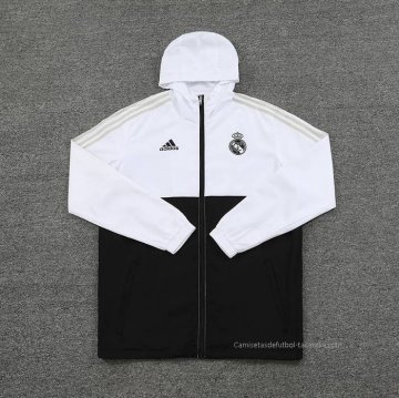 Rompevientos del Real Madrid 2023-2024 Negro y Blanco