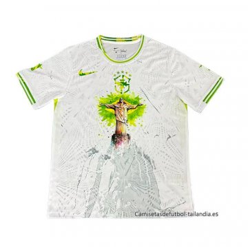 Tailandia Camiseta Brasil Jesus 2025 Blanco