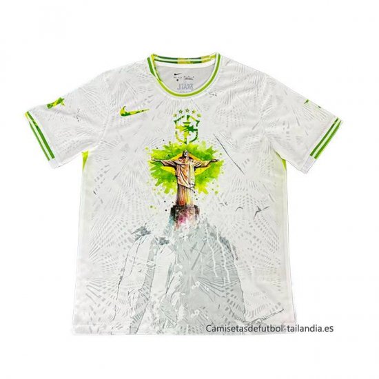 Tailandia Camiseta Brasil Jesus 2025 Blanco - Haga un click en la imagen para cerrar