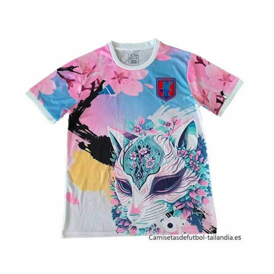 Tailandia Camiseta Japon Special 2025-2026 Azul Rosa - Haga un click en la imagen para cerrar