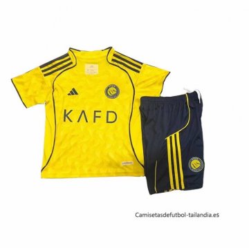 1ª Camiseta Al Nassr Nino 2025-2026 1ª Camiseta Al Nassr Nino 2025-2026