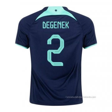 2ª Camiseta Australia Jugador Degenek 2022 2ª Camiseta Australia Jugador Degenek 2022