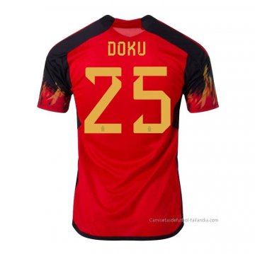 1ª Camiseta Belgica Jugador Doku 2022 1ª Camiseta Belgica Jugador Doku 2022