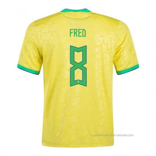 1ª Camiseta Brasil Jugador Fred 2022 - Haga un click en la imagen para cerrar