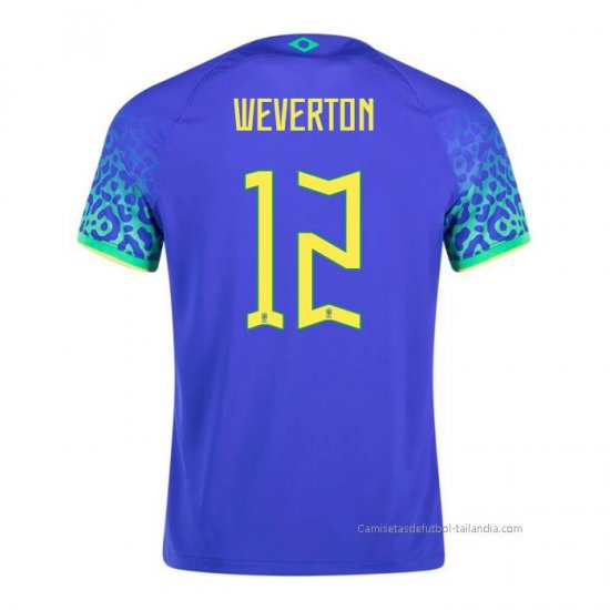 2ª Camiseta Brasil Jugador Weverton 2022 - Haga un click en la imagen para cerrar