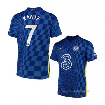 1ª Camiseta Chelsea Jugador Kante 2021-2022 1ª Camiseta Chelsea Jugador Kante 2021-2022