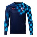 2ª Camiseta Croacia Manga Larga 2022