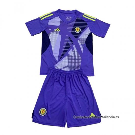 Camiseta Escocia Portero Nino 2024 Azul - Haga un click en la imagen para cerrar
