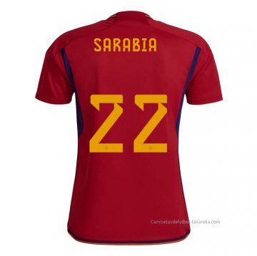 1ª Camiseta Espana Jugador Sarabia 2022 1ª Camiseta Espana Jugador Sarabia 2022