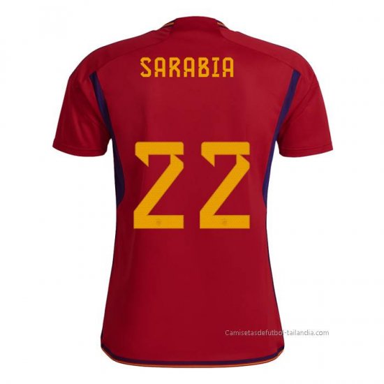 1ª Camiseta Espana Jugador Sarabia 2022 - Haga un click en la imagen para cerrar