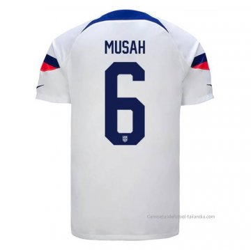 1ª Camiseta Estados Unidos Jugador Musah 2022 1ª Camiseta Estados Unidos Jugador Musah 2022