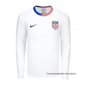 1ª Camiseta Estados Unidos Manga Larga 2024 1ª Camiseta Estados Unidos Manga Larga 2024