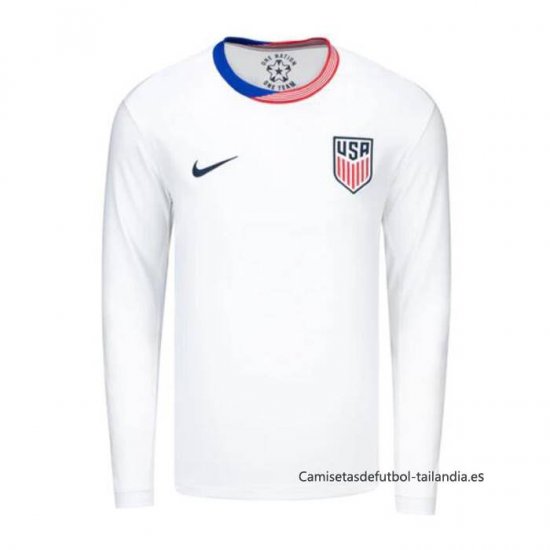 1ª Camiseta Estados Unidos Manga Larga 2024 - Haga un click en la imagen para cerrar