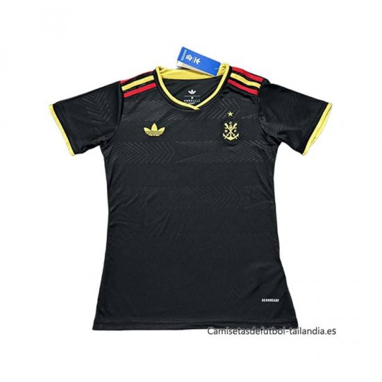 Camiseta Flamengo Special Mujer 2025-2026 Negro - Haga un click en la imagen para cerrar
