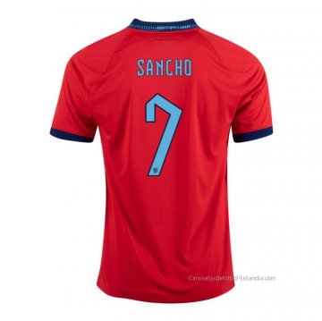 2ª Camiseta Inglaterra Jugador Sancho 2022 2ª Camiseta Inglaterra Jugador Sancho 2022