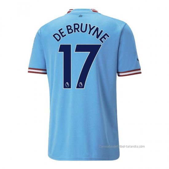 1ª Camiseta Manchester City Jugador De Bruyne 2022-2023 - Haga un click en la imagen para cerrar